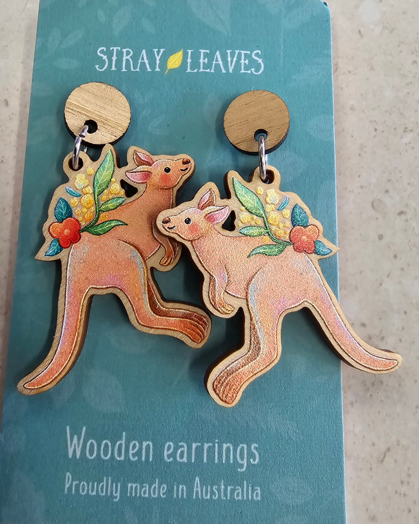 Kangaroo Earrings