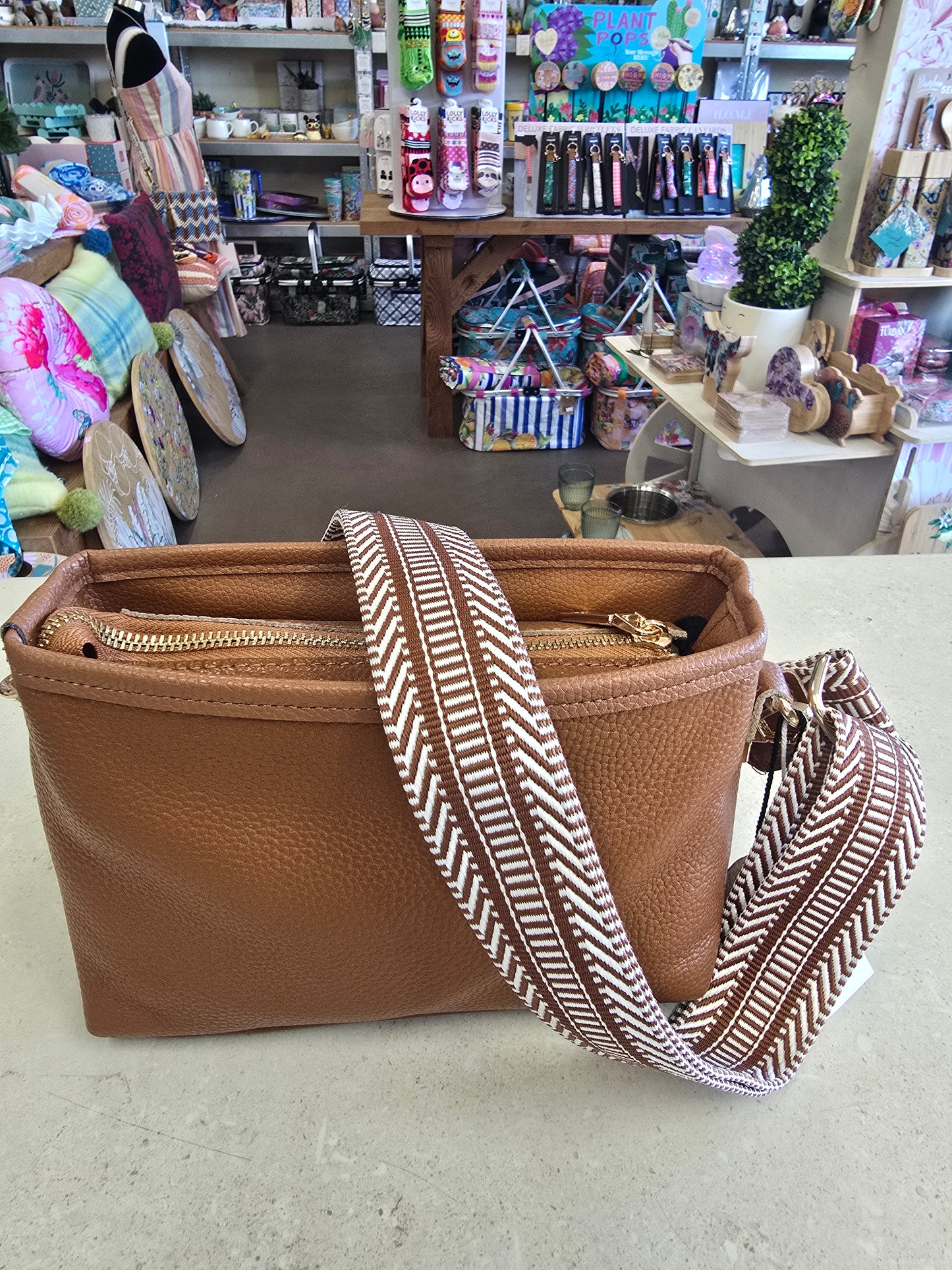 Koko Tan leather bag
