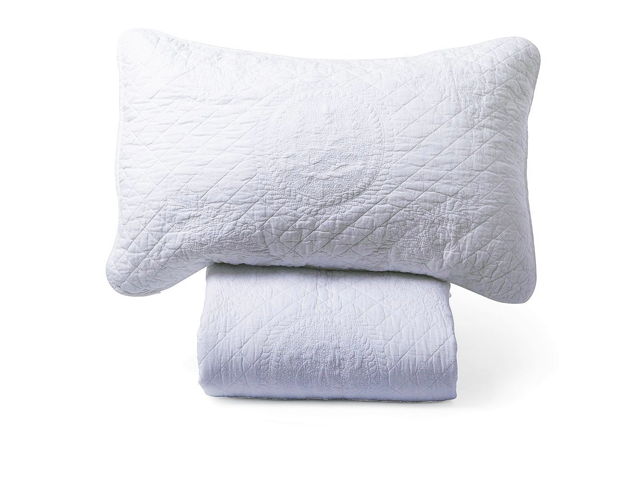 Opal White Queen Bedspread Set