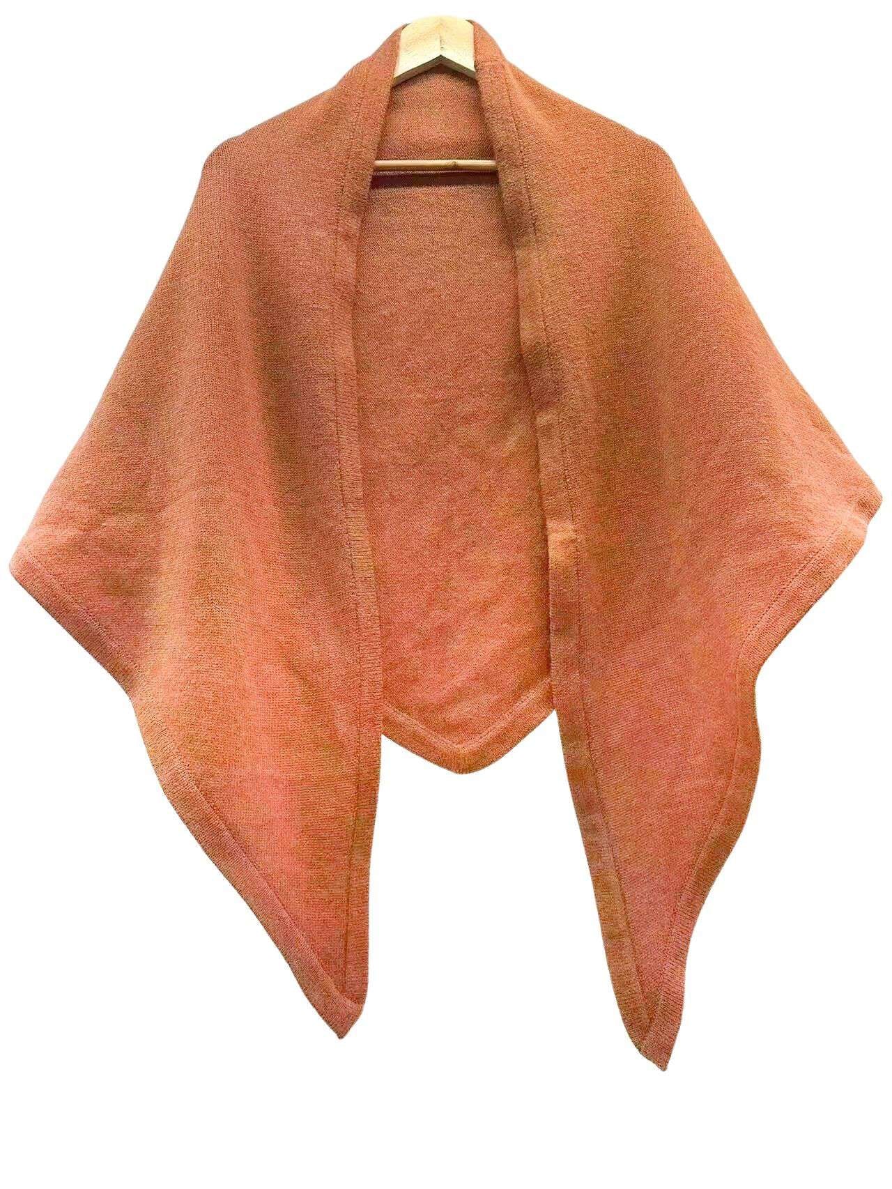 Scarf Poncho Rust