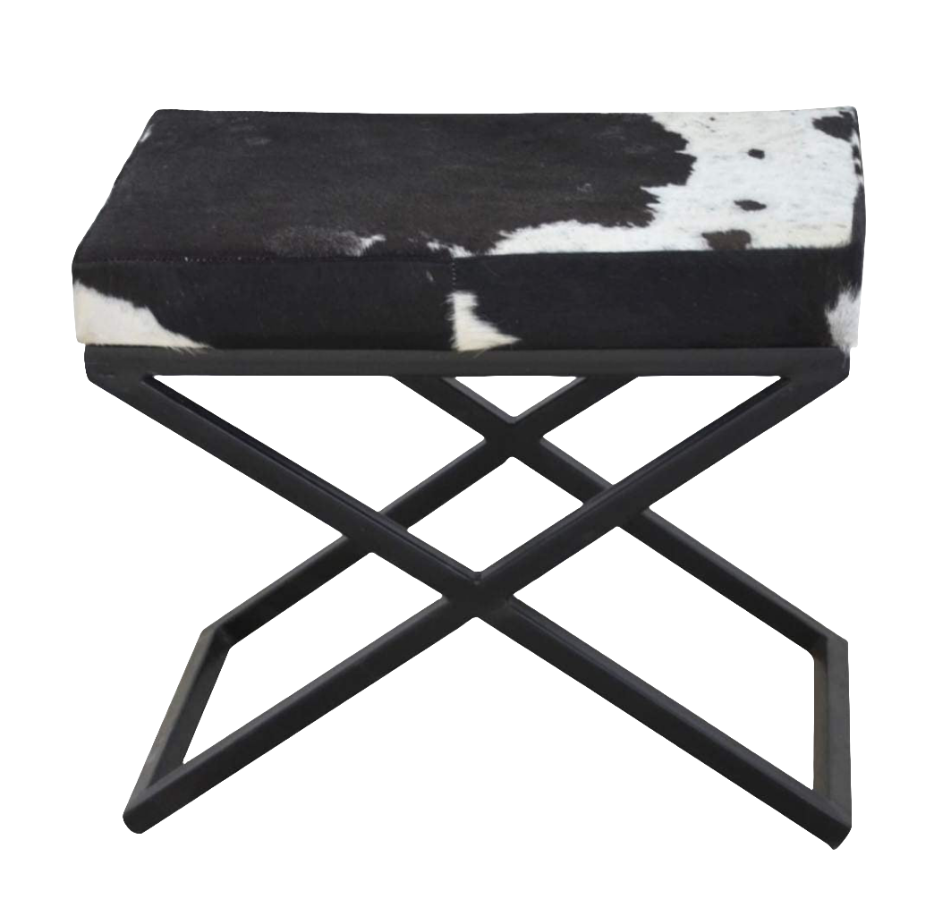 Cowhide Bench