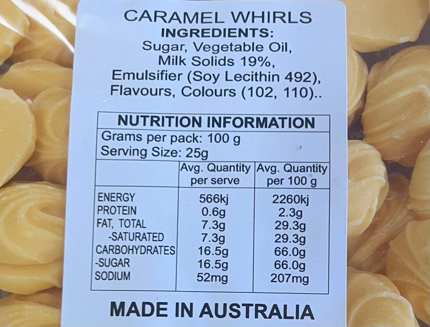 Caramel Whirls