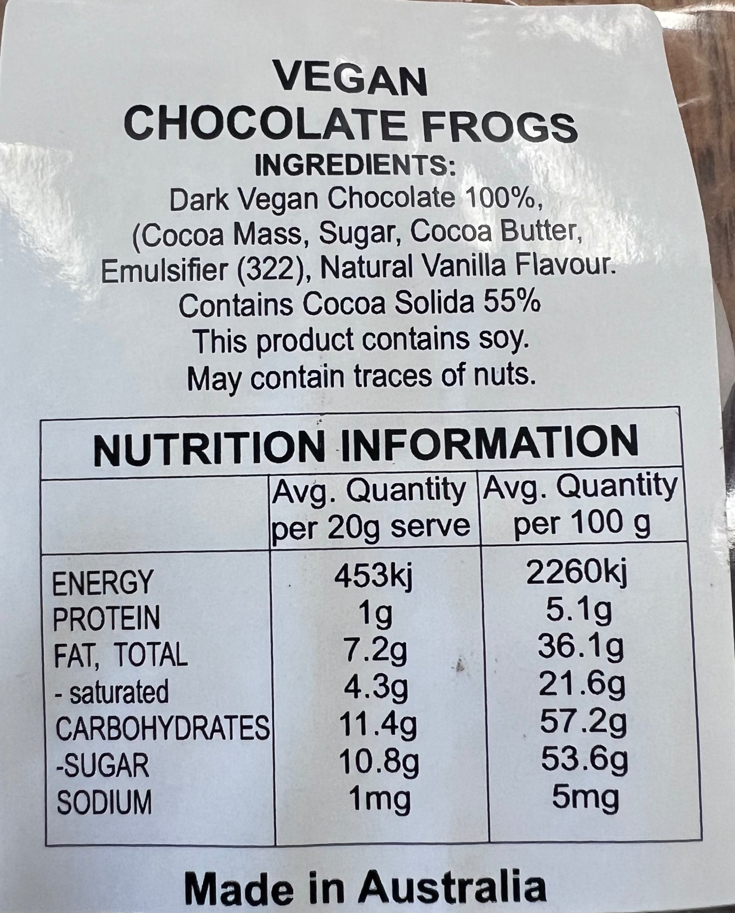 Vegan Dark Chocolate Frogs