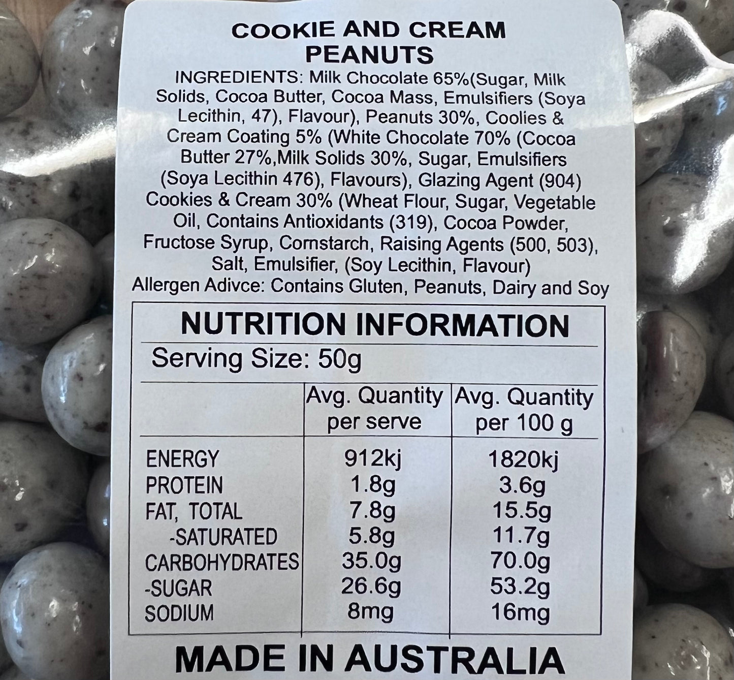 Cookies & Cream Peanuts