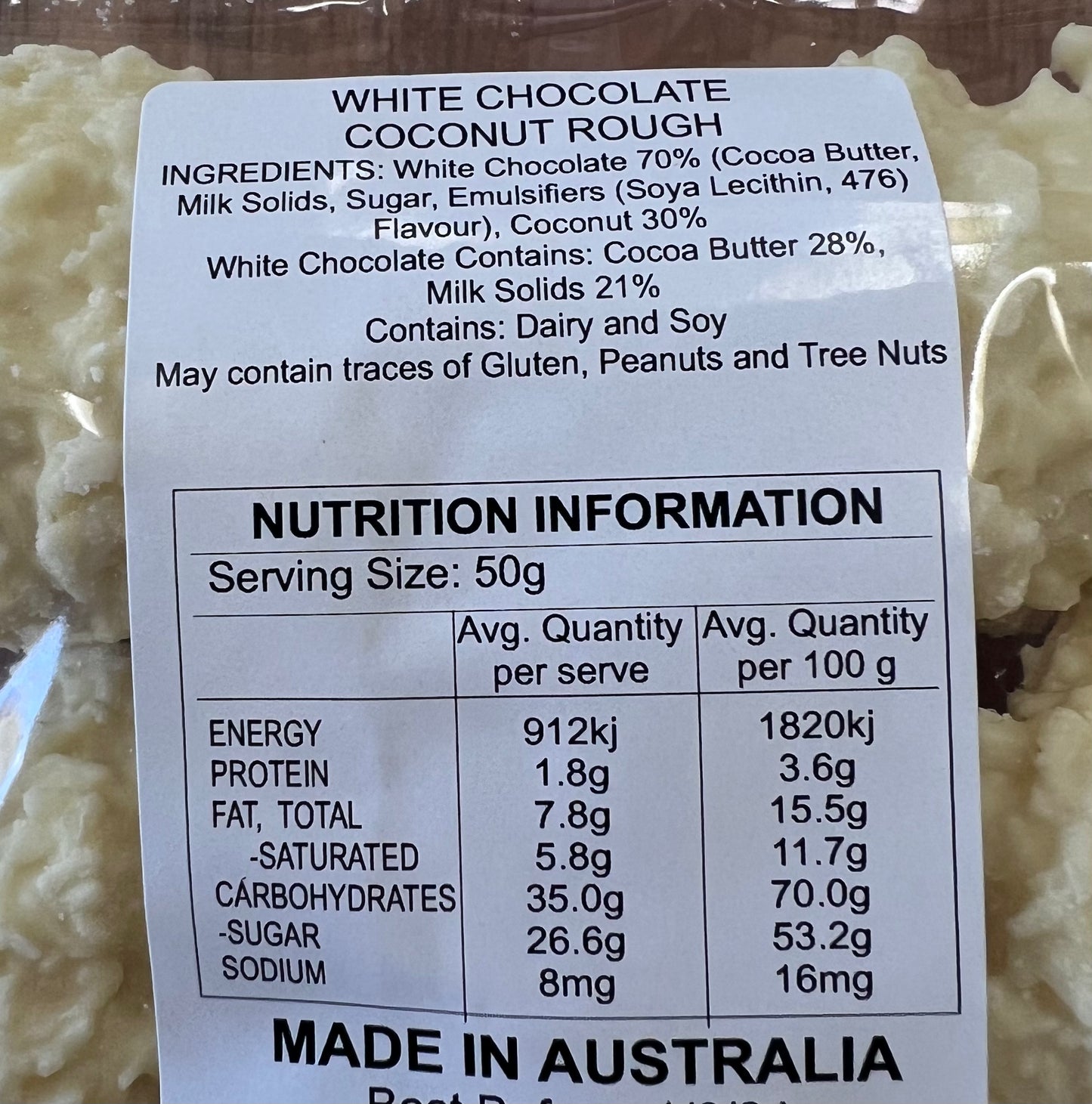 White Chocolate Coconut Rough