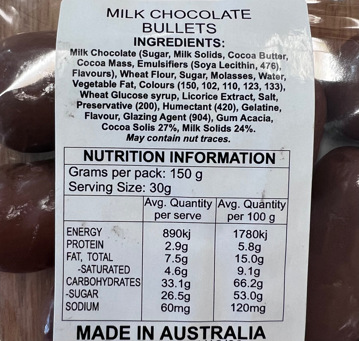 Milk Chocolate Jumbo Bullets