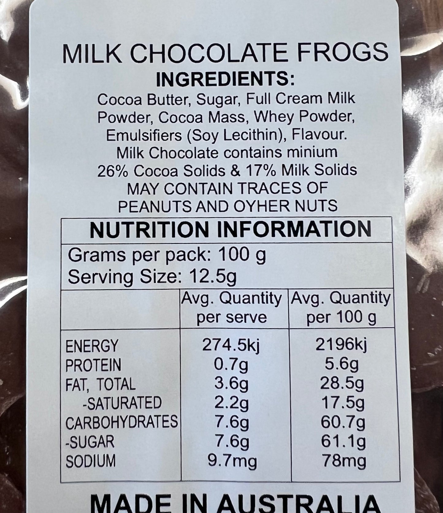 Milk Chocolate Frogs