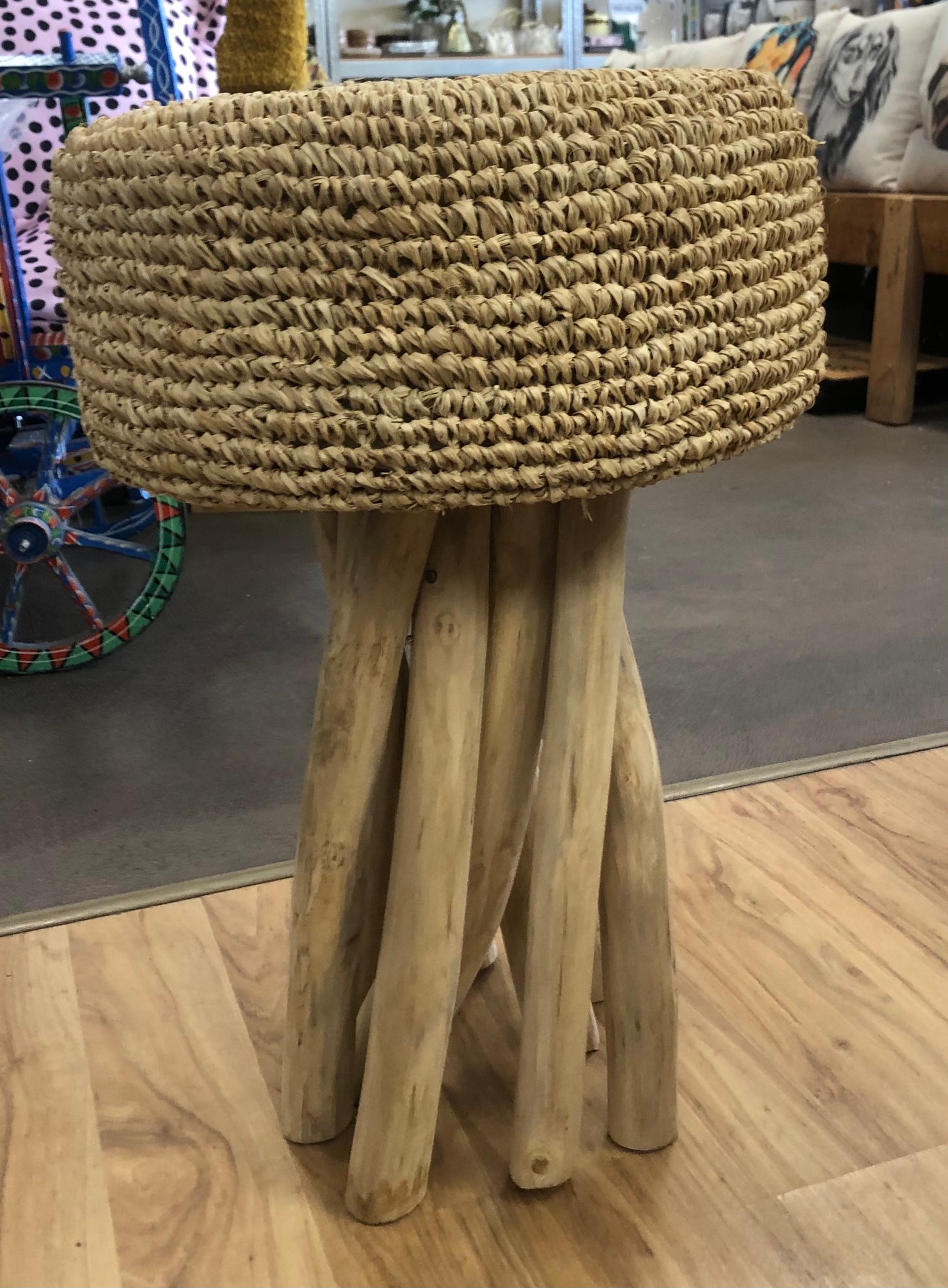 Raffia Nat Mercutio Stool