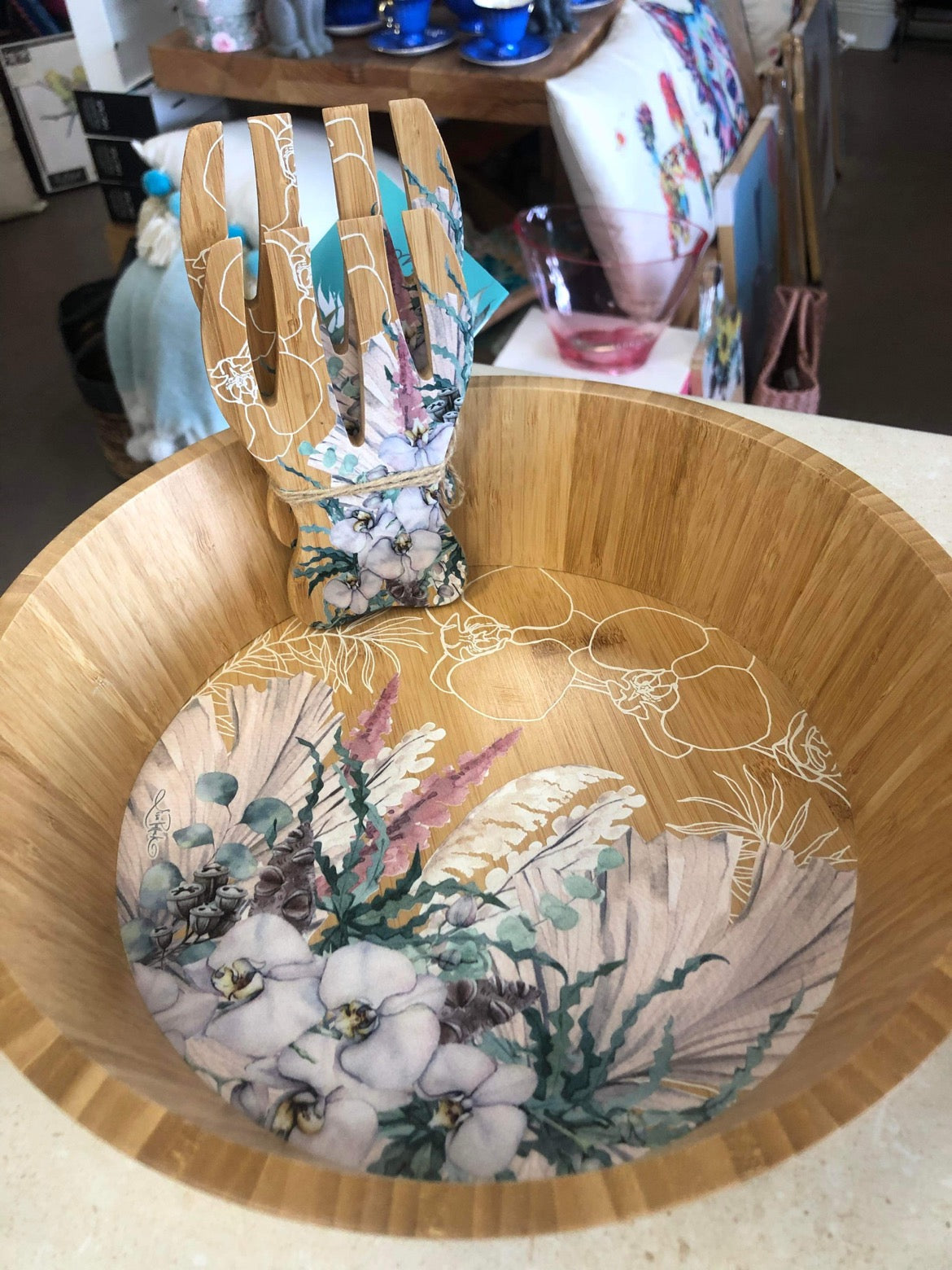 Salad Bowl and Forks set