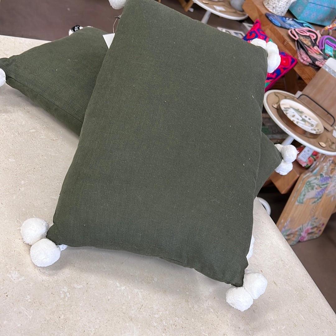 Emerald Green Rectangle Cushion