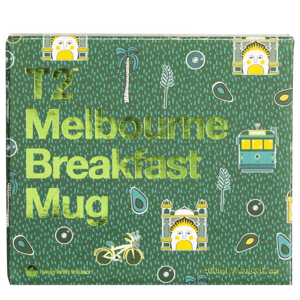Iconic Melbourne Breakfast Mug with Infuser