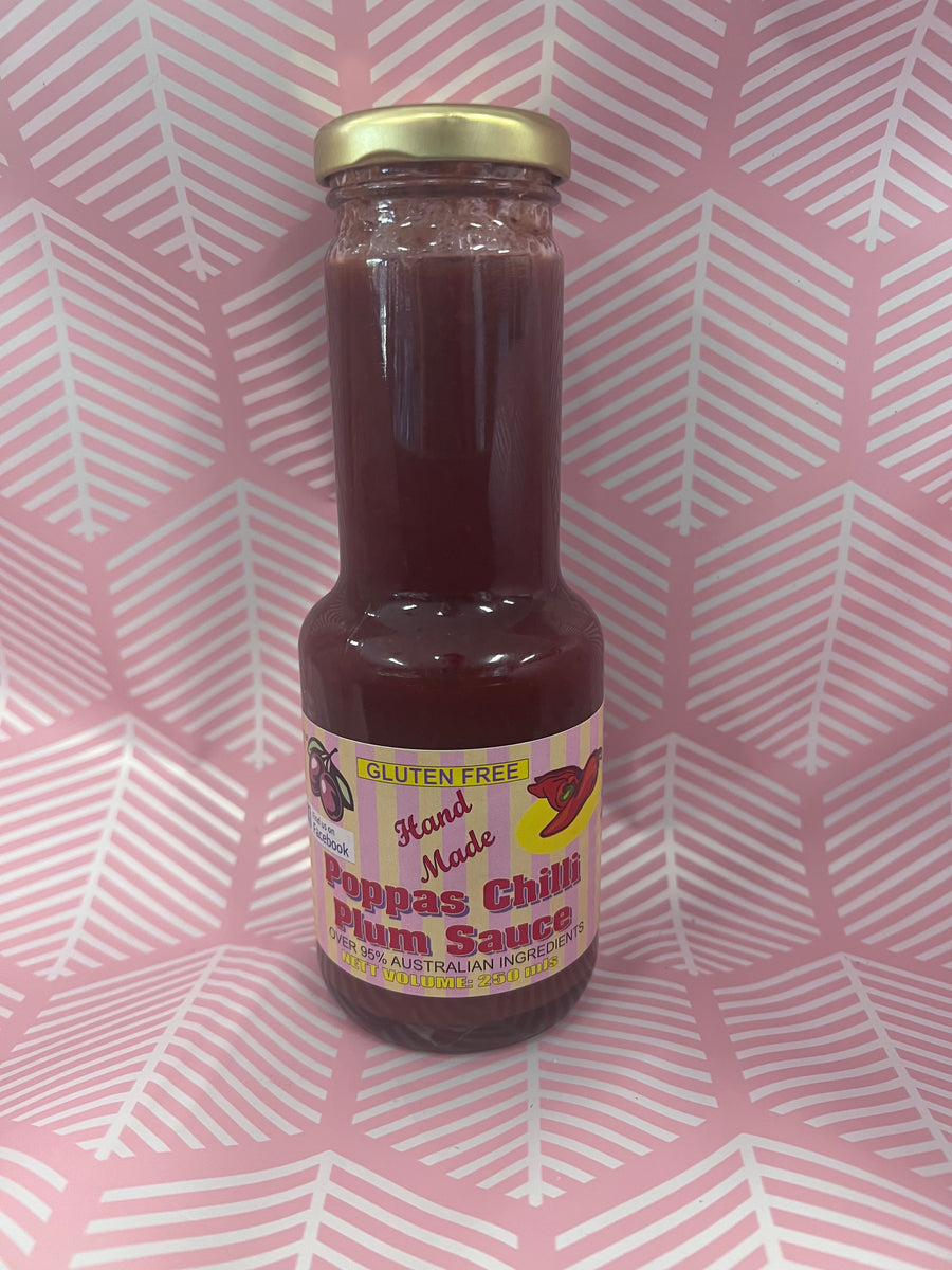 Poppas Chilli Plum Sauce Poppa’s Fudge & Jam Factory