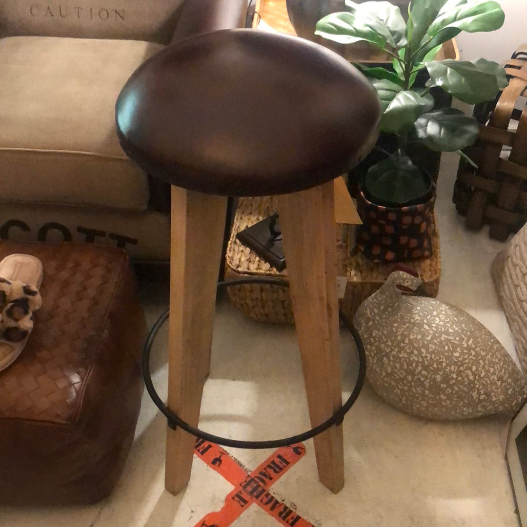 Leather Stool