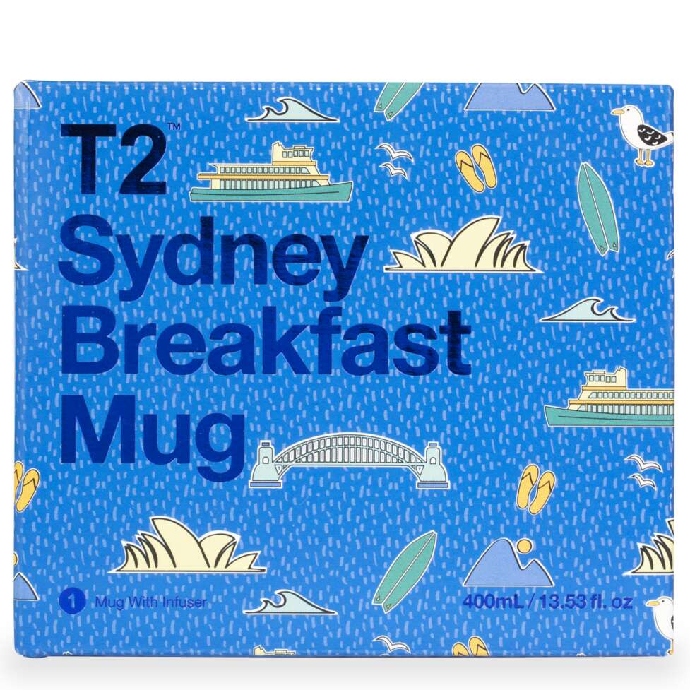 Iconic Sydney Breakfast Mug with Infuser