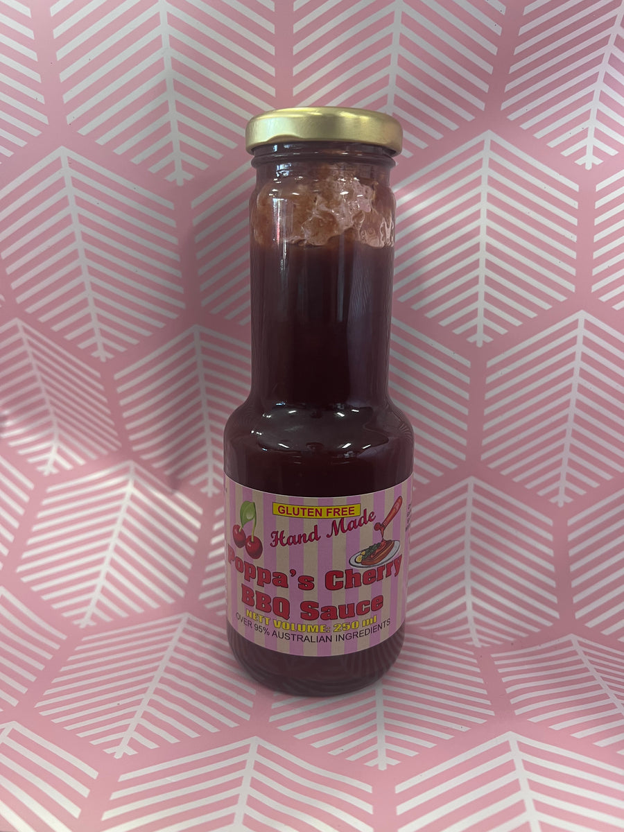 Poppas Cherry BBQ Sauce Poppa’s Fudge & Jam Factory