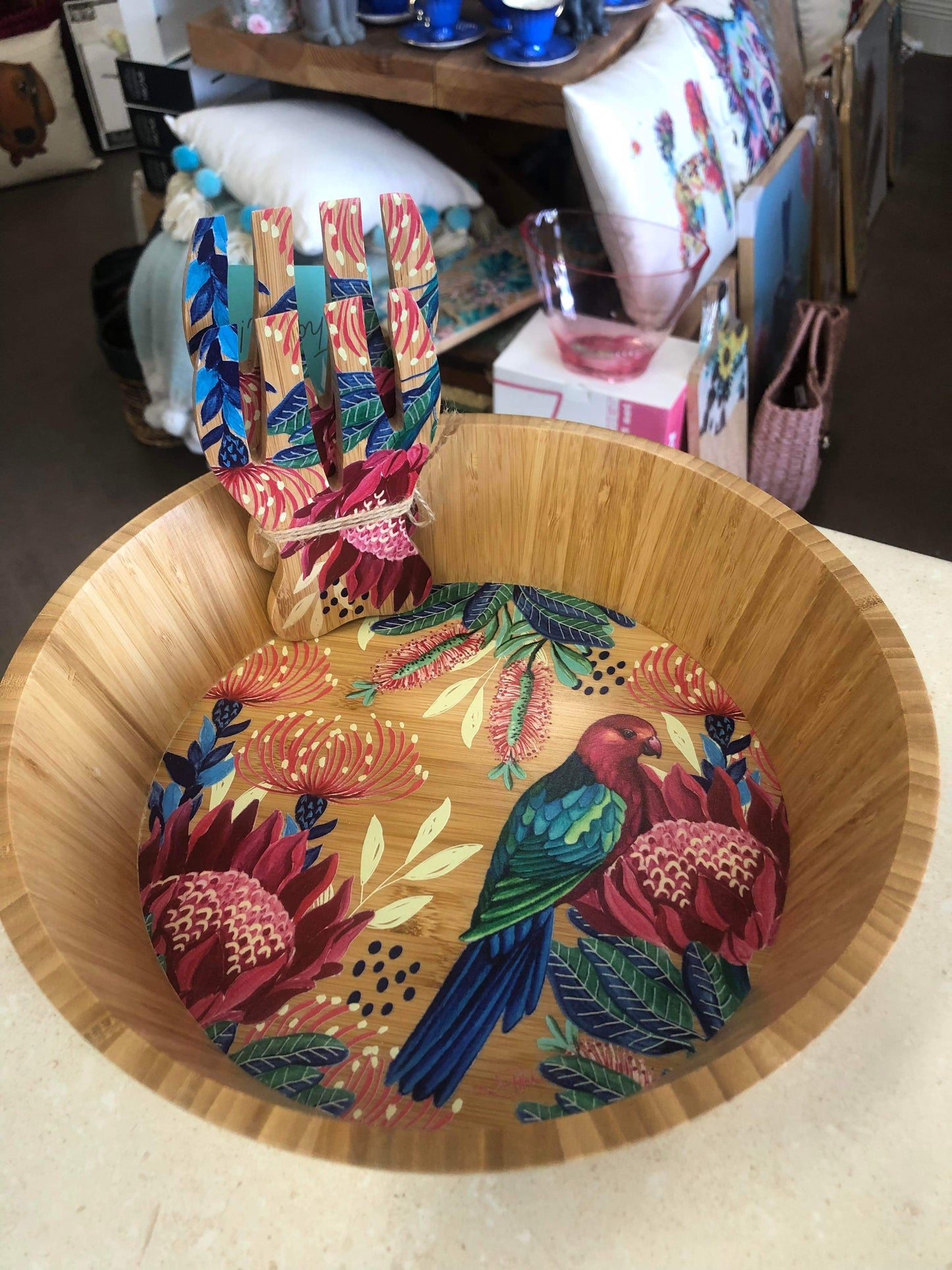 Salad Bowl and Forks set