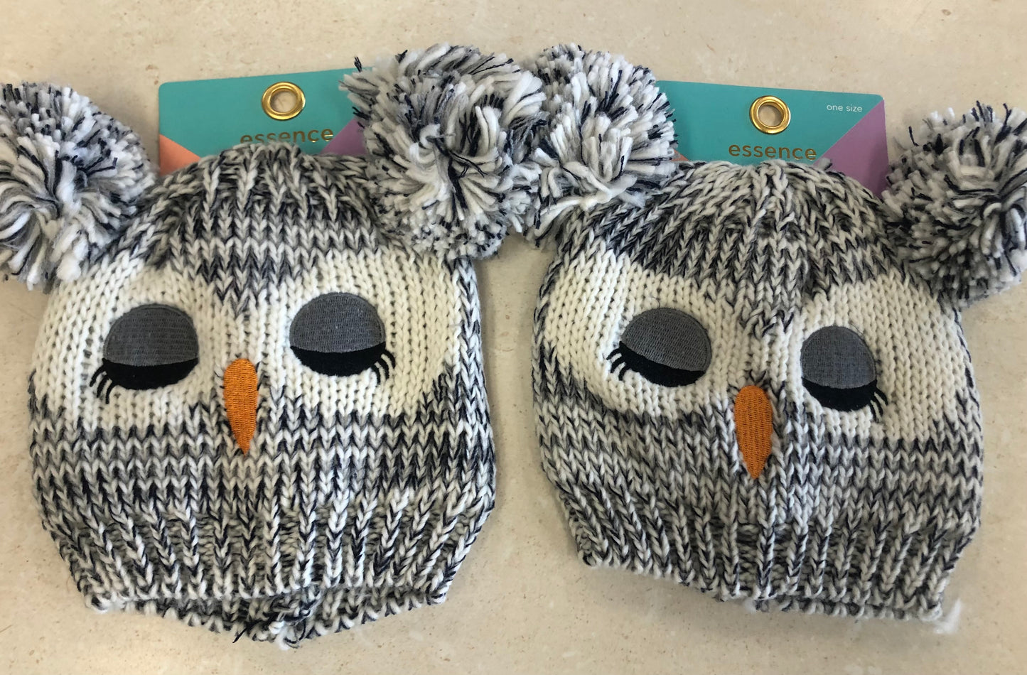 Kids owl beanie