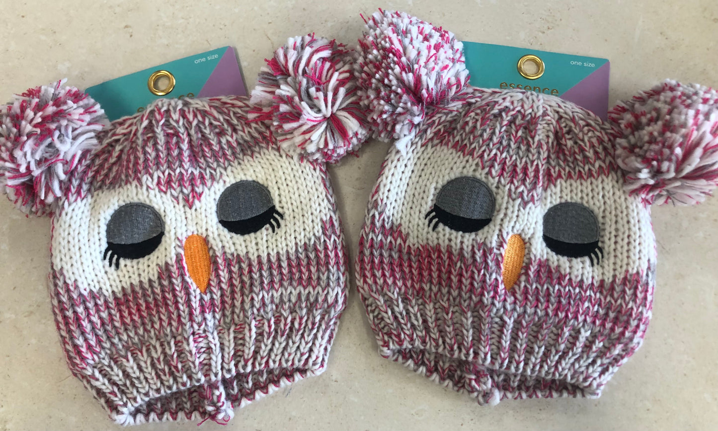 Kids owl beanie