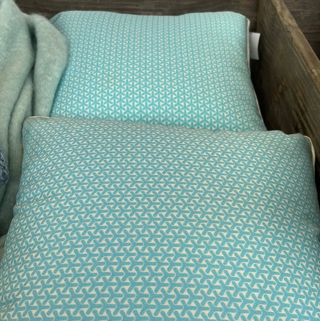 Cush Aqua Geometric Cushion