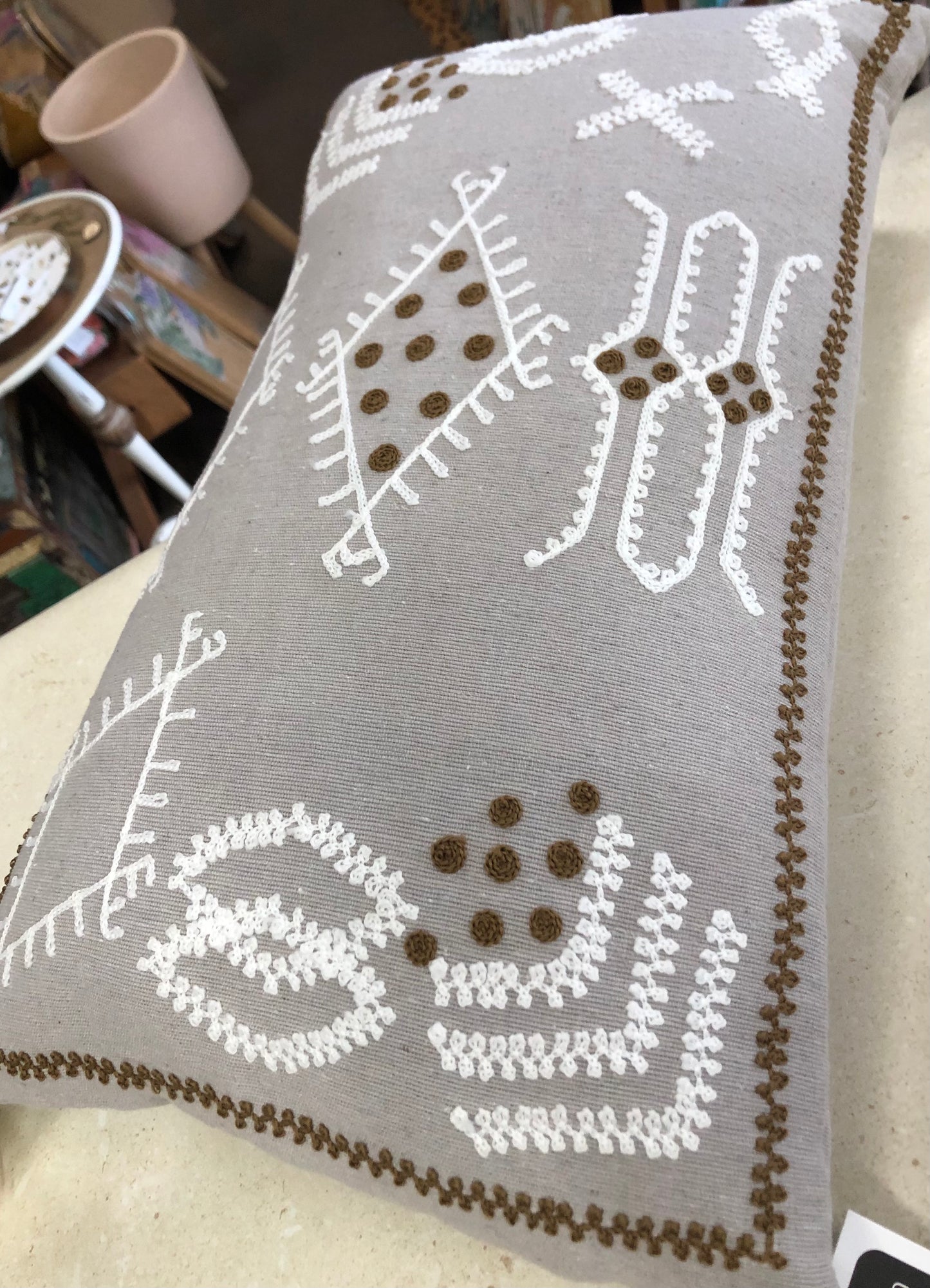 Taupe Subra Cushion