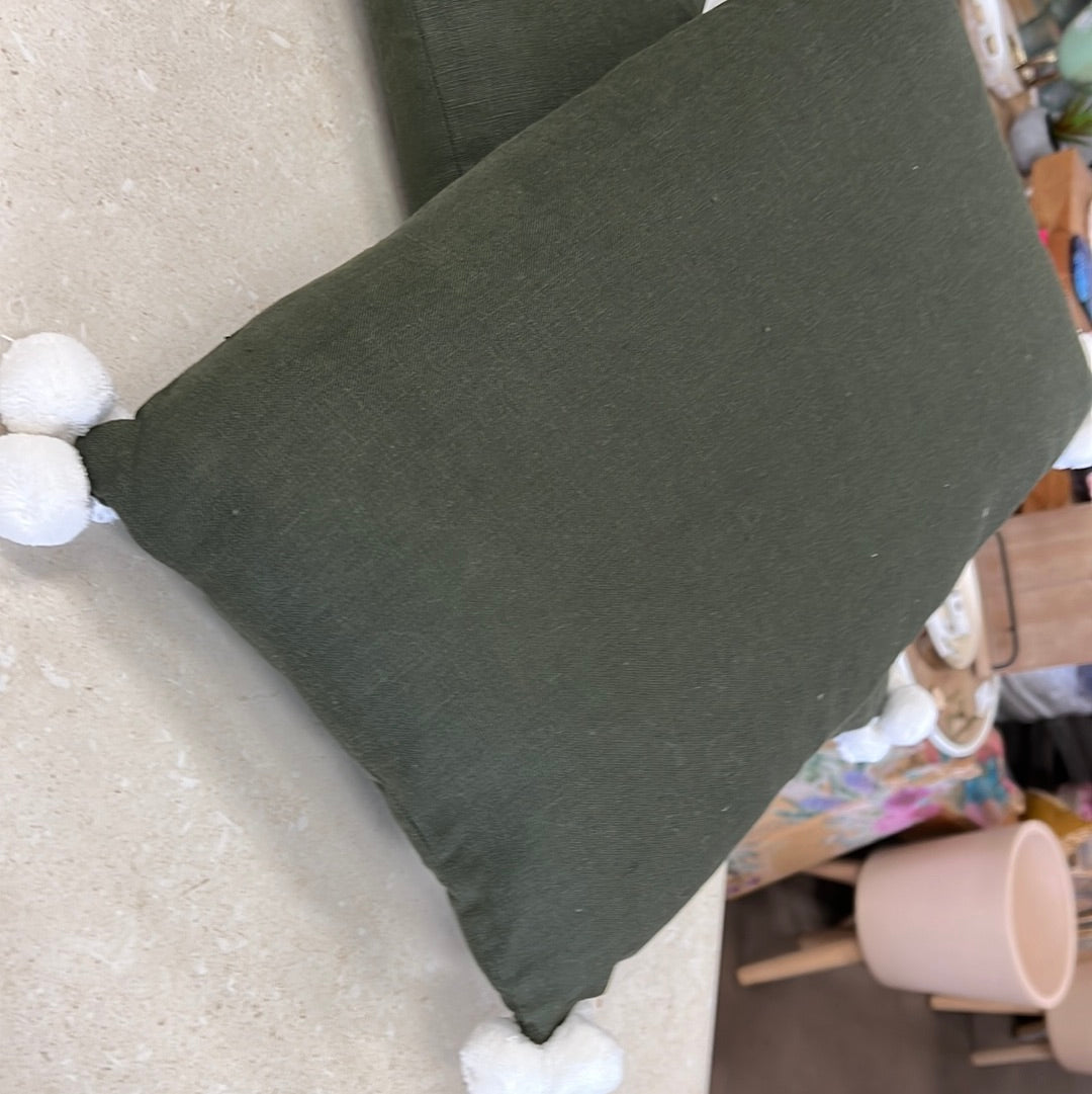 Emerald Green Rectangle Cushion