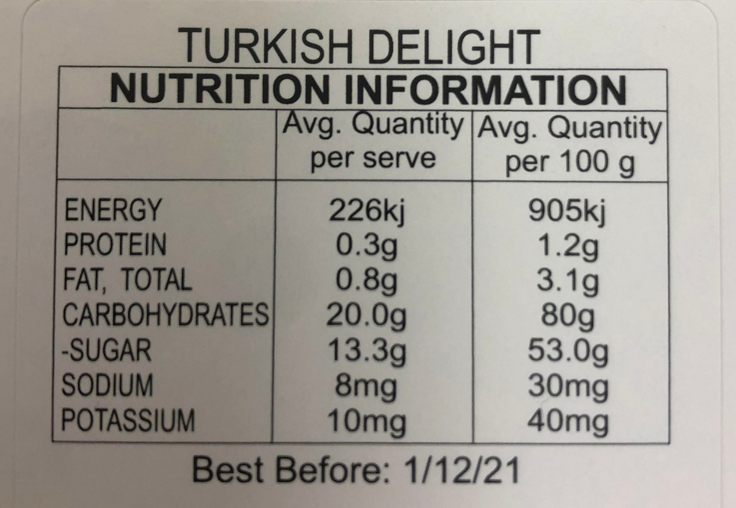 Ginger Turkish Delight