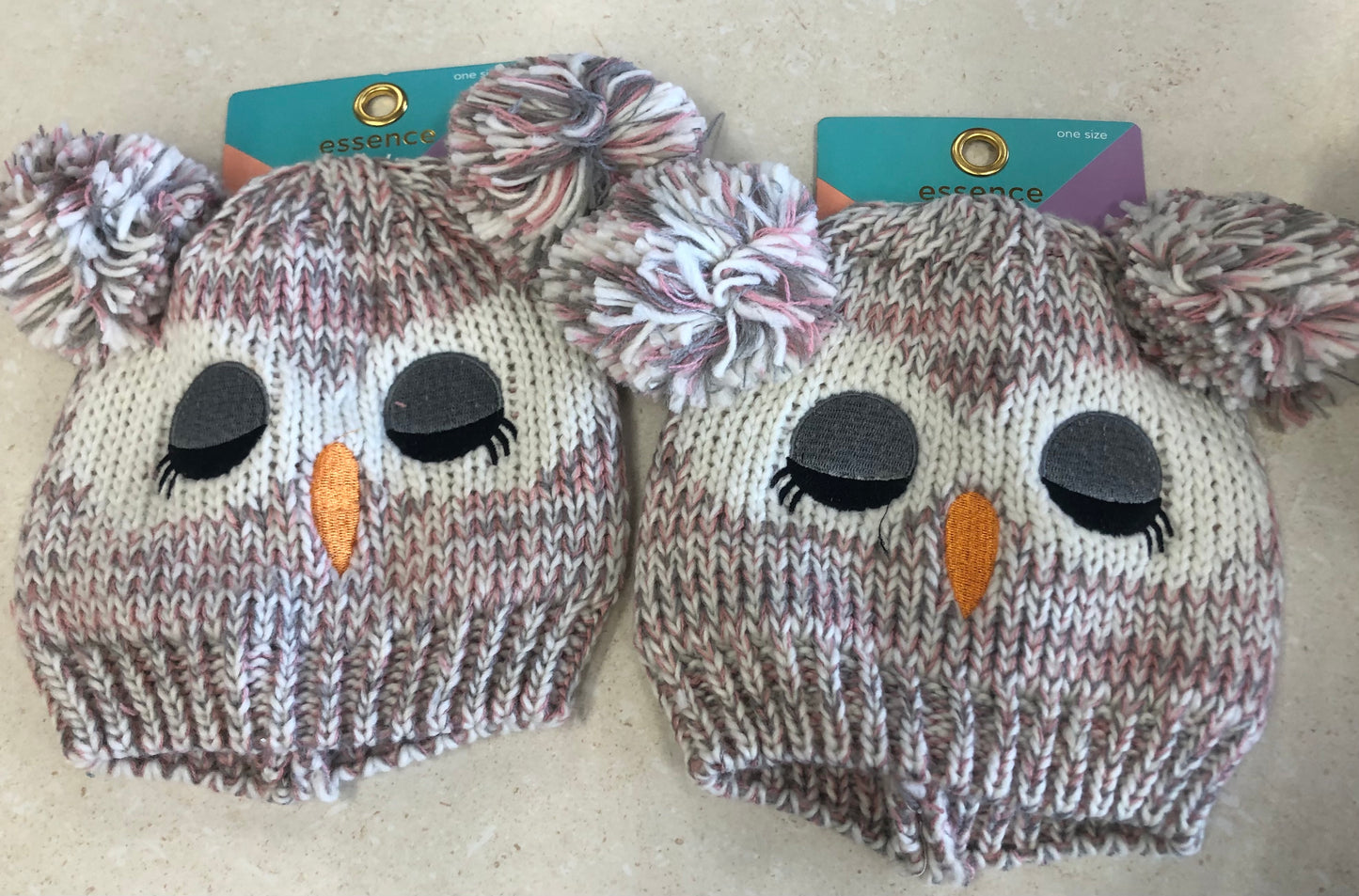 Kids owl beanie