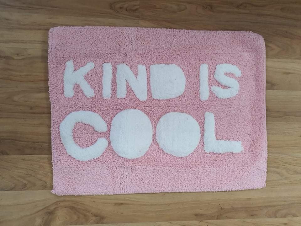 'Kind is cool' Bathmat