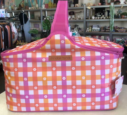 Daisy Gingham Picnic Bag