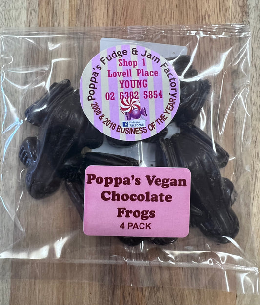 Vegan Dark Chocolate Frogs