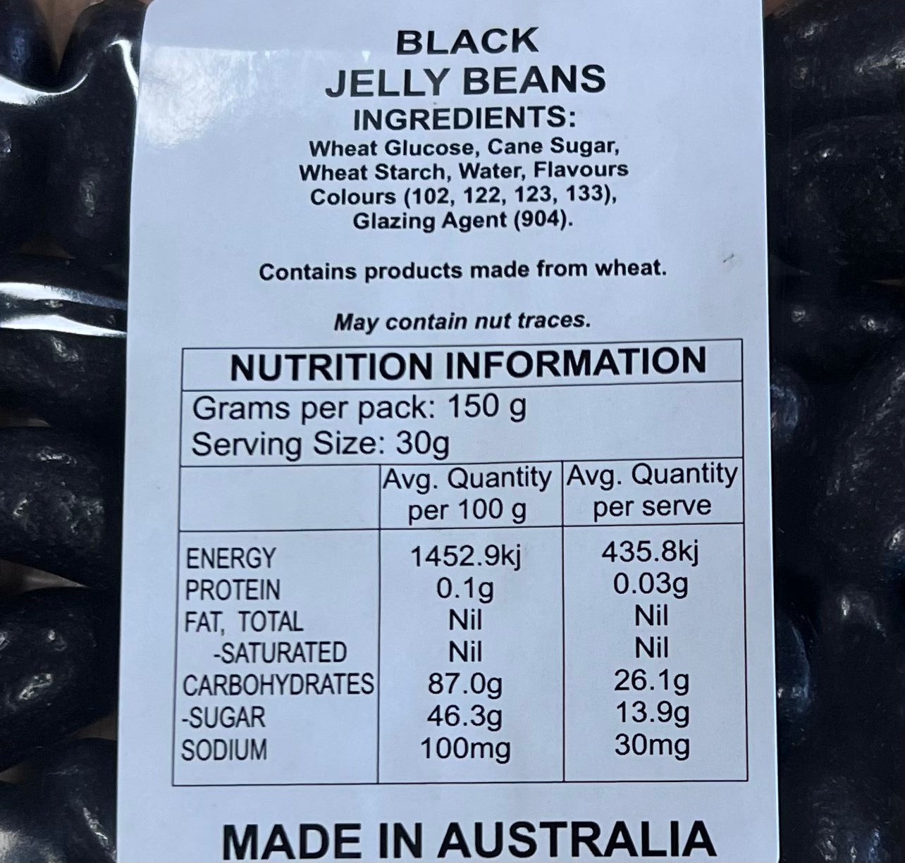 Black Jelly Beans