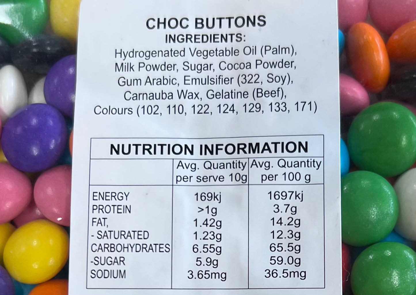Assorted Choc Buttons