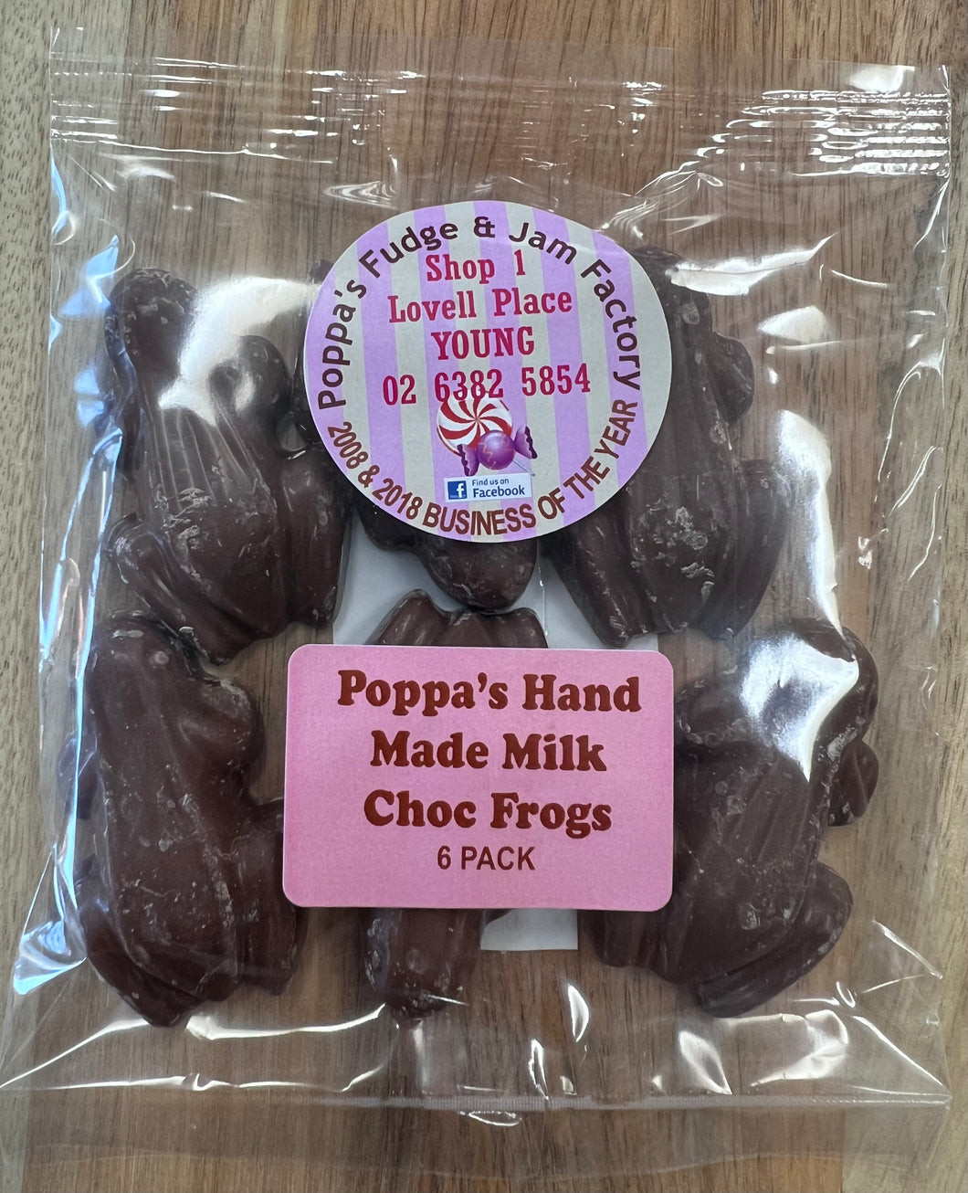 Milk Chocolate Frogs Poppa’s Fudge & Jam Factory