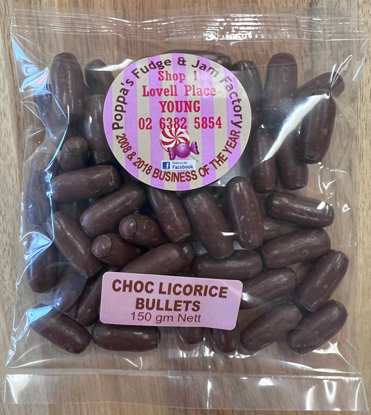 Milk Chocolate Liquorice Bullets