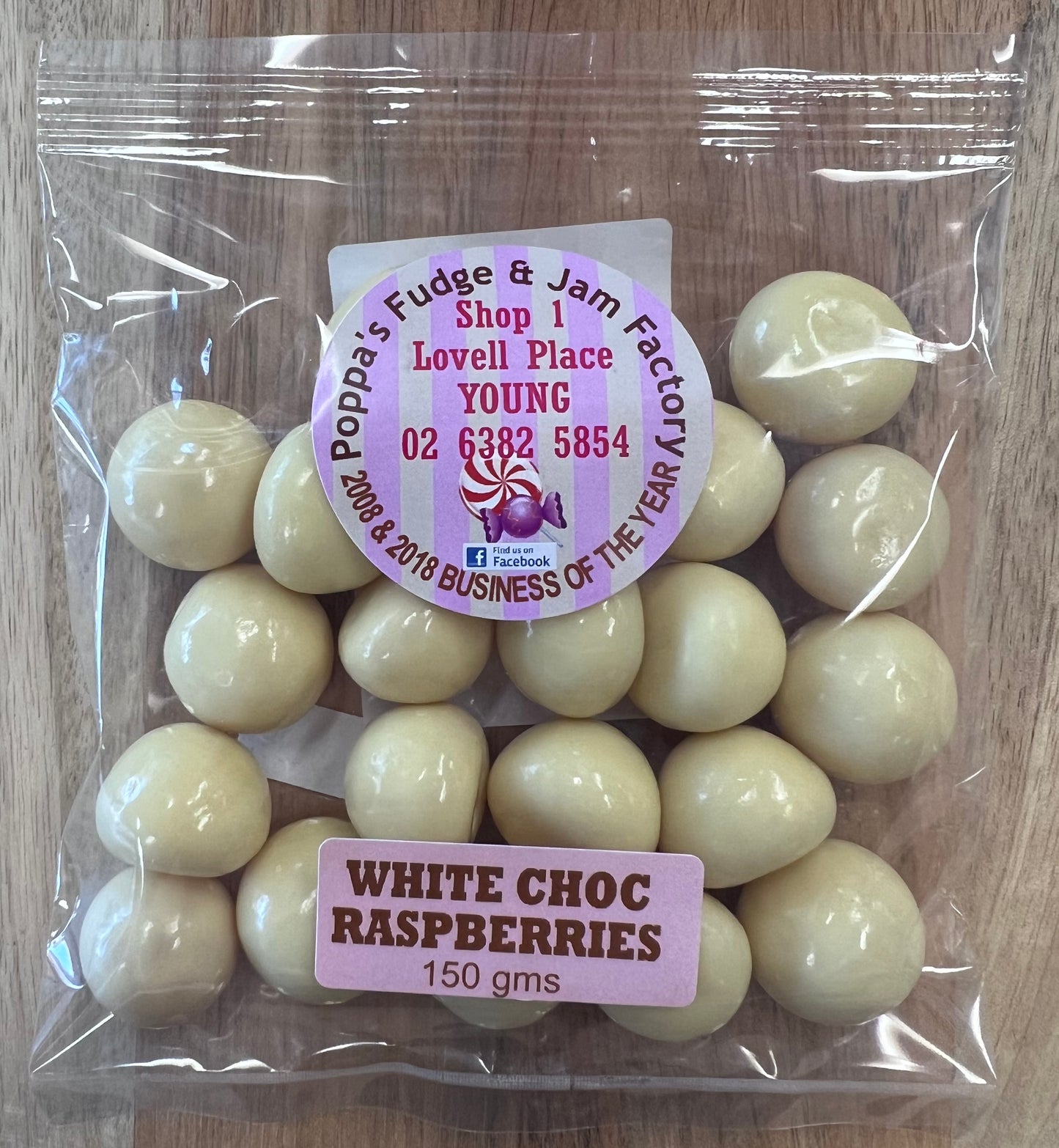 White Chocolate Raspberries