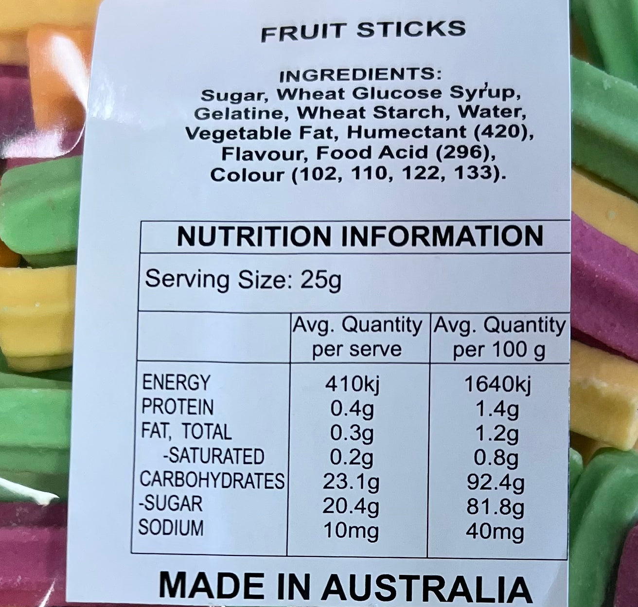 Fruit Sticks