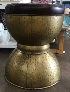 Gold metal stool
