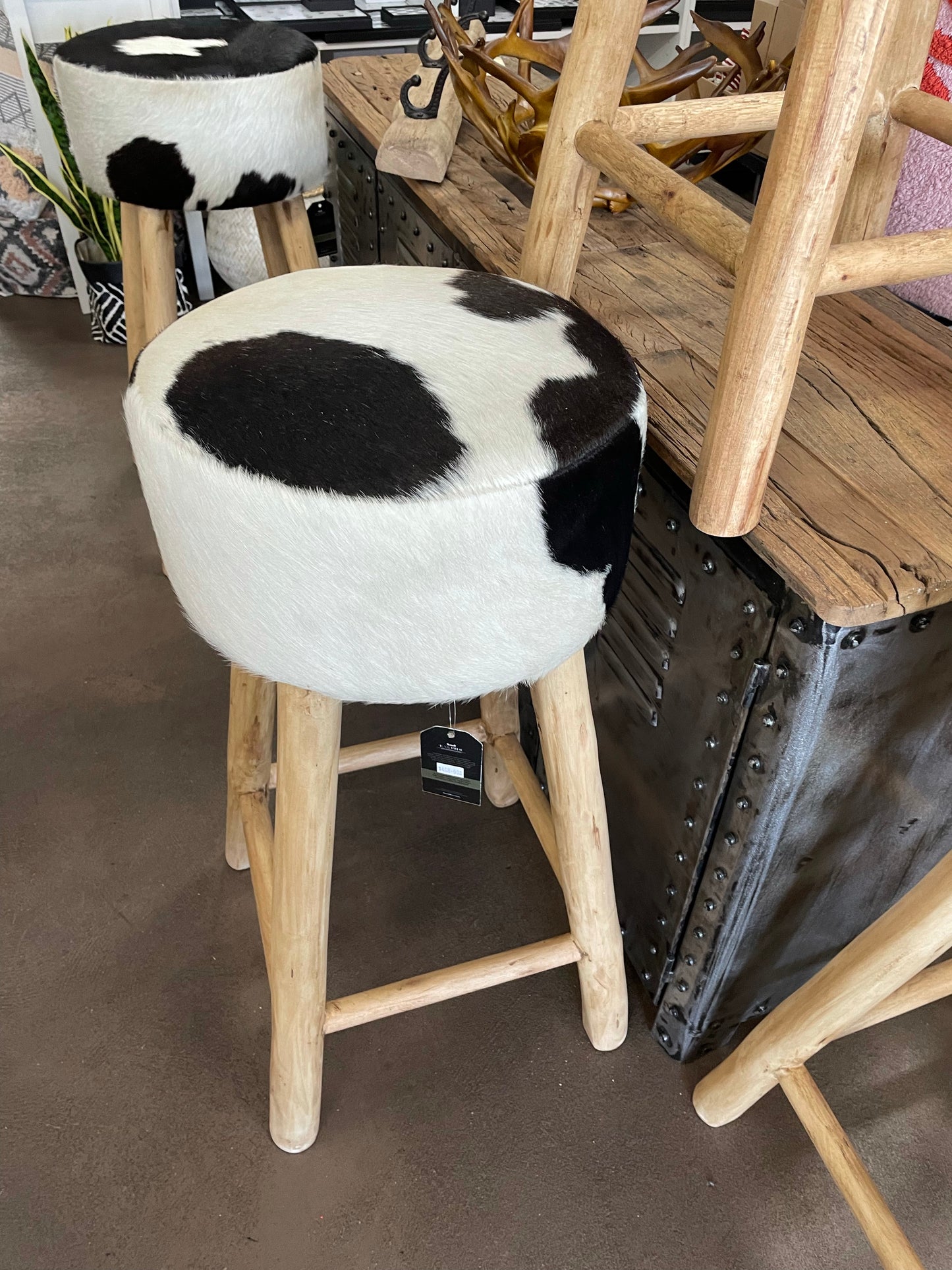 Cowhide Barstools