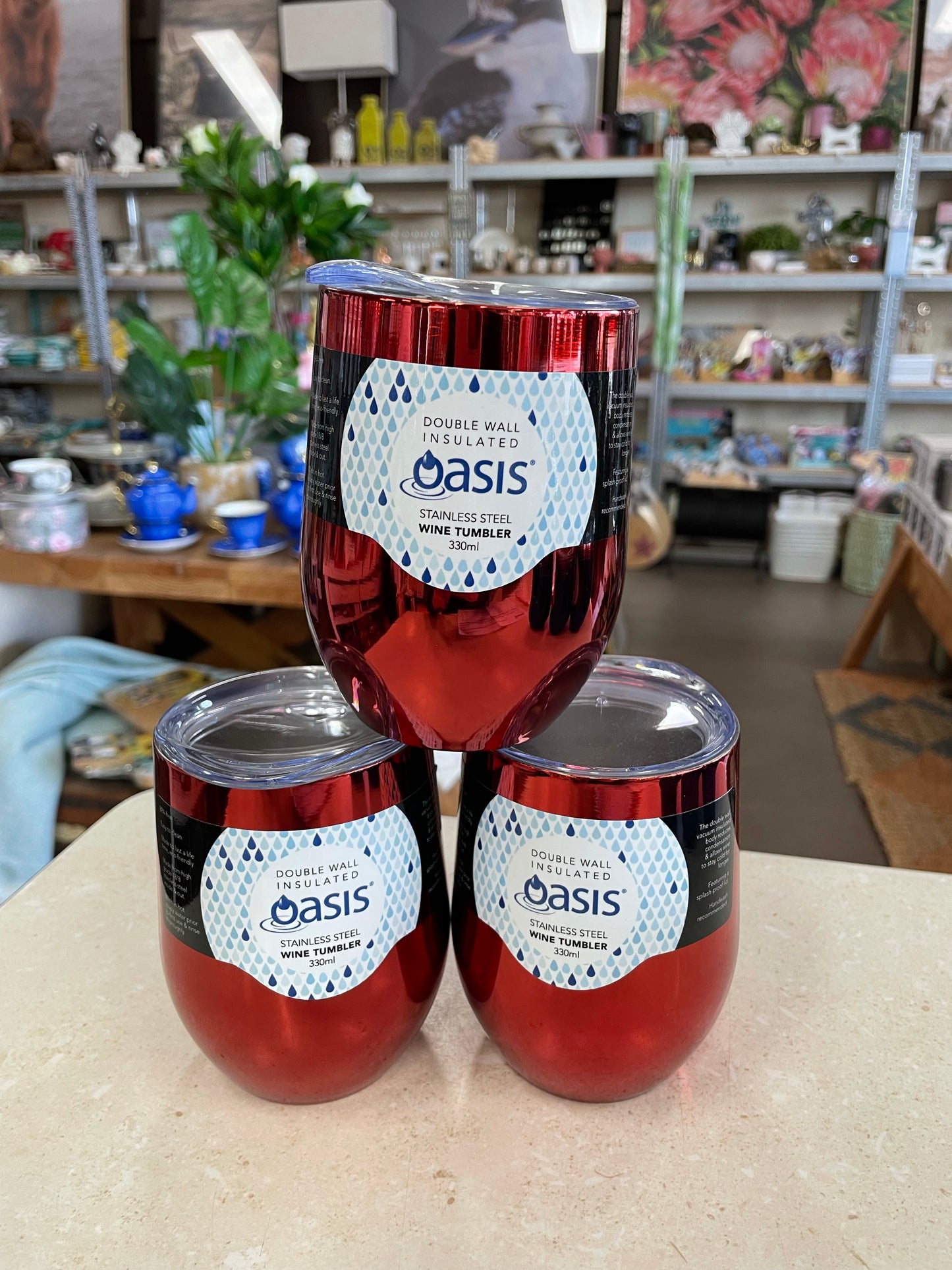 Oasis Wine Tumblers - Mirrored