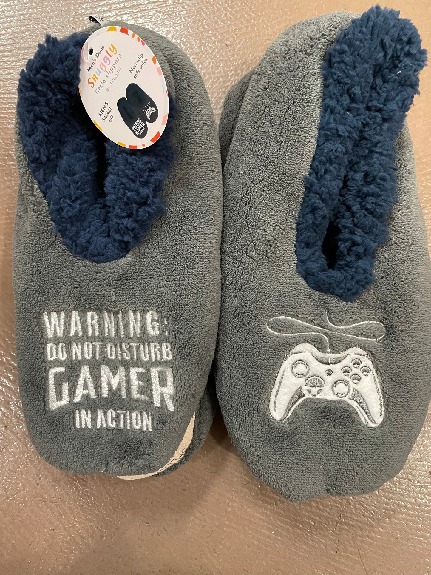 Warning Do Not Disturb Gamer Slippers