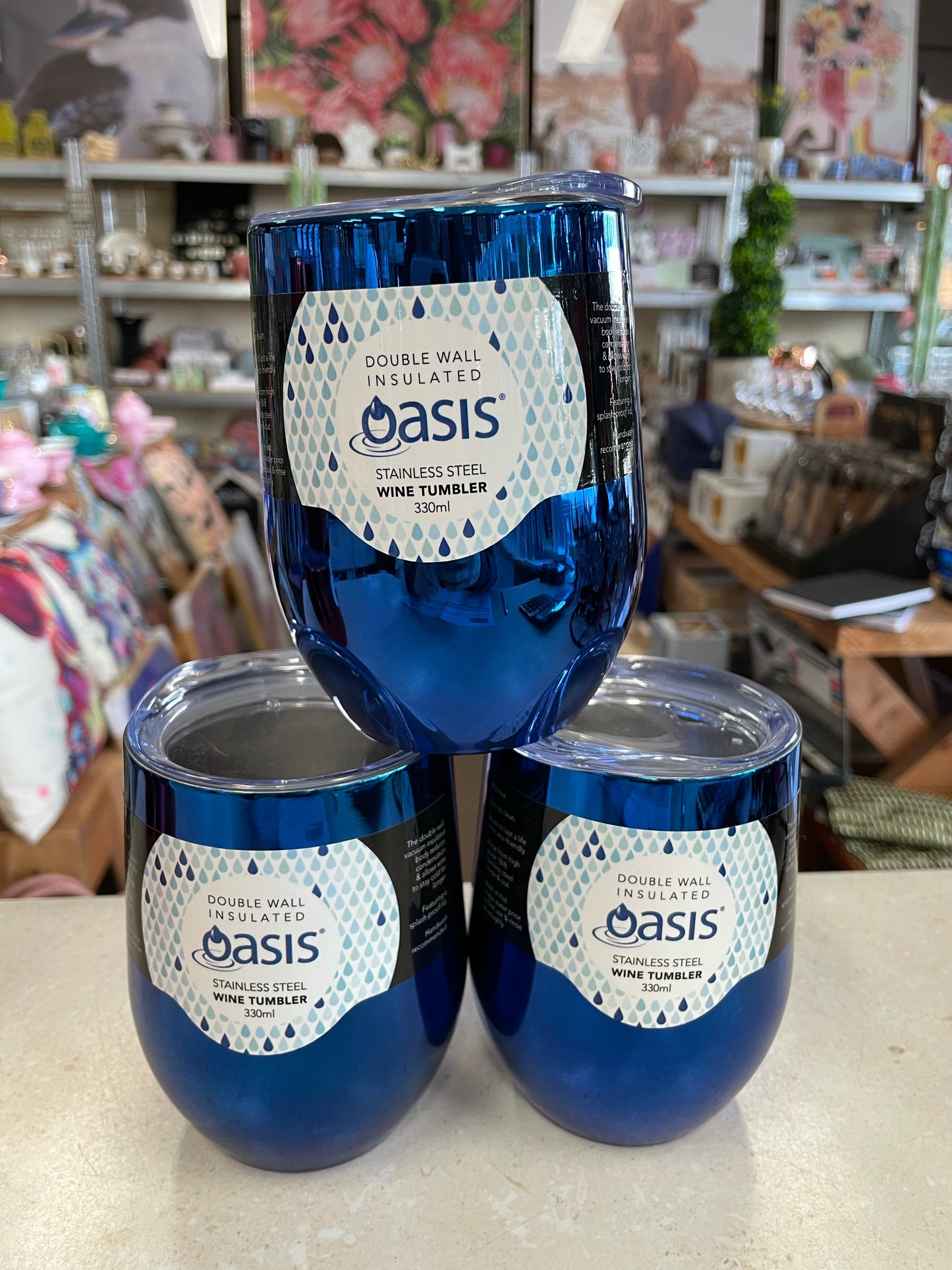 Oasis Wine Tumblers - Mirrored