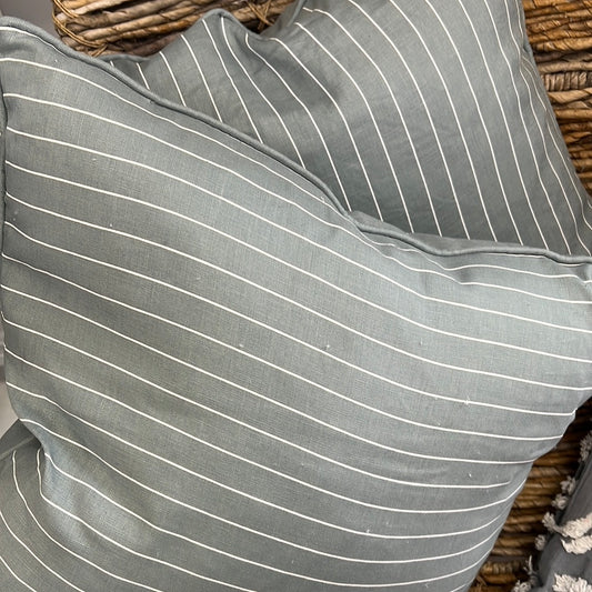 Light blue Striped Cushion