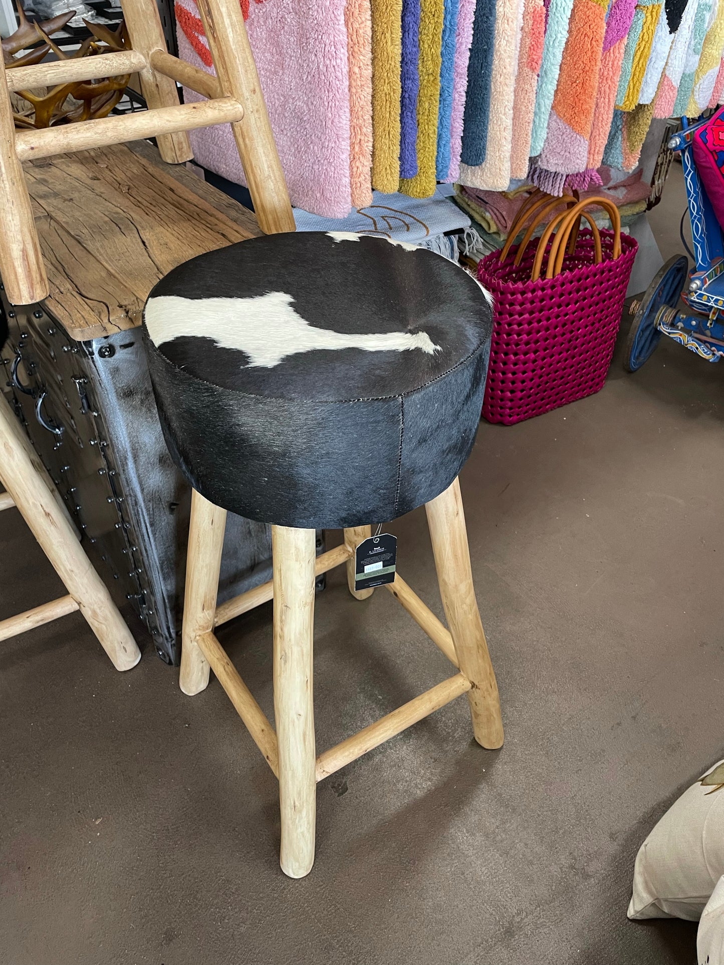 Cowhide Barstools