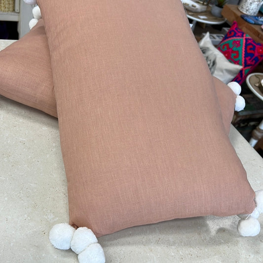 Peach rectangle Cushion