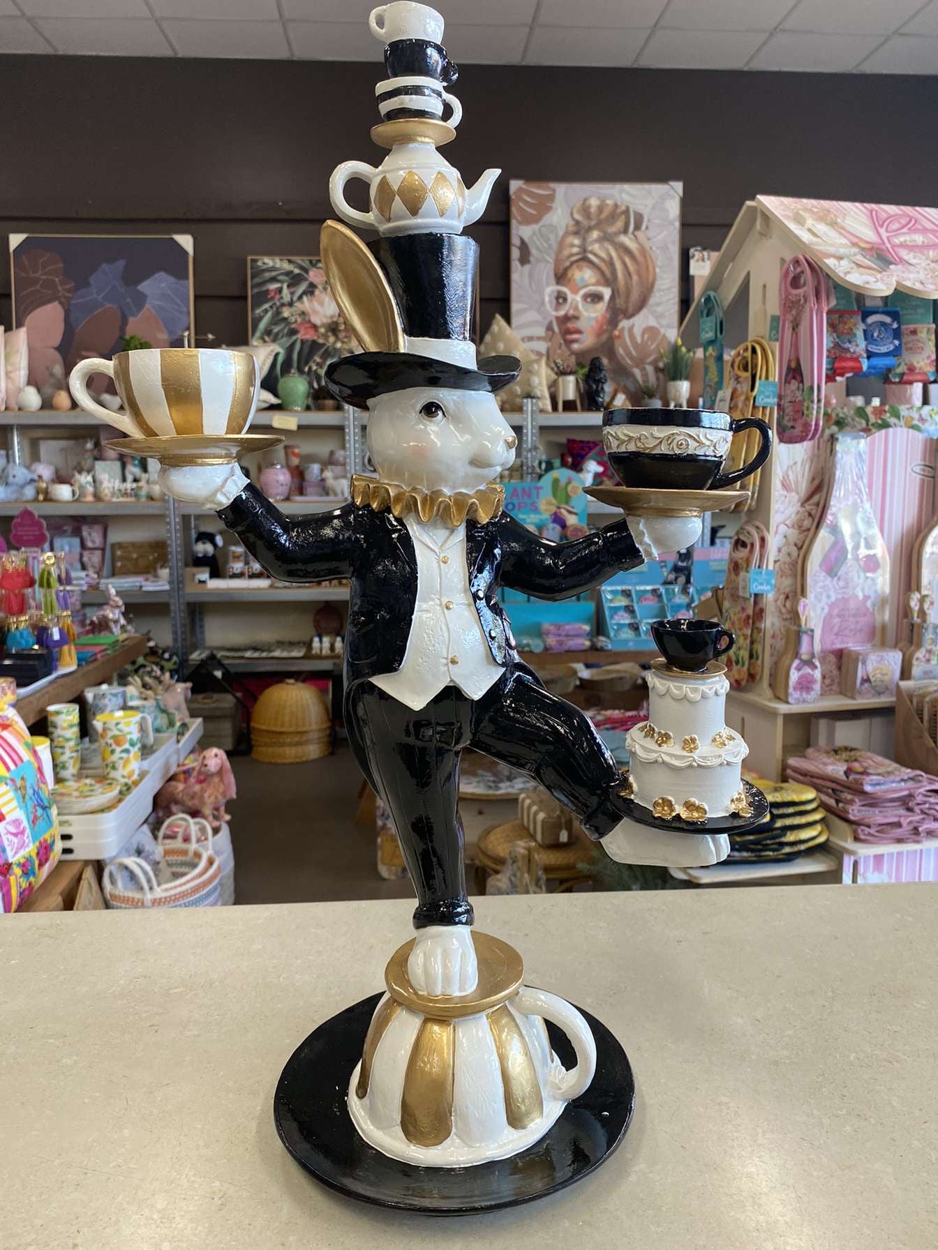 Black & Gold Juggling Mad Hatter