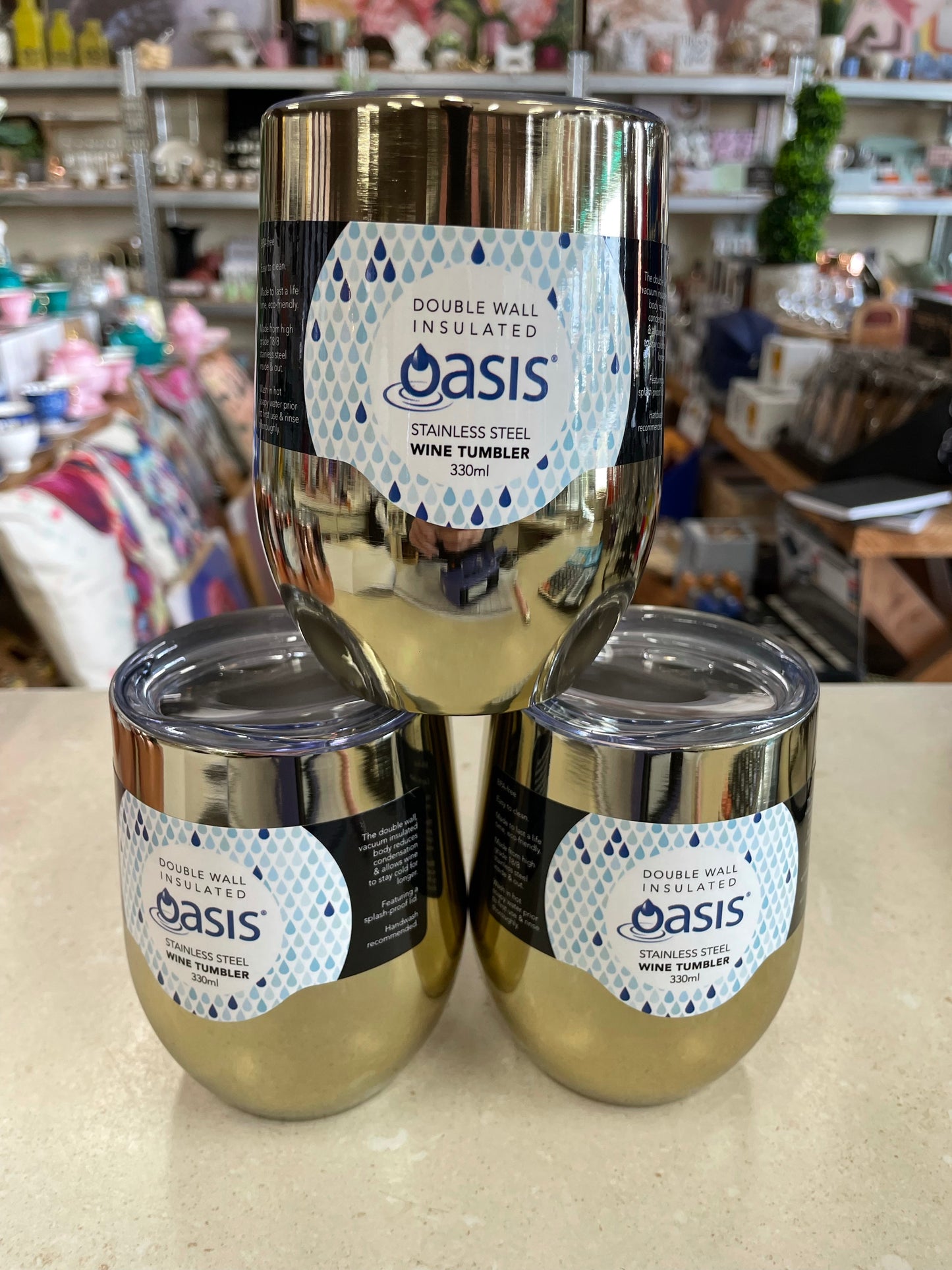 Oasis Wine Tumblers - Mirrored