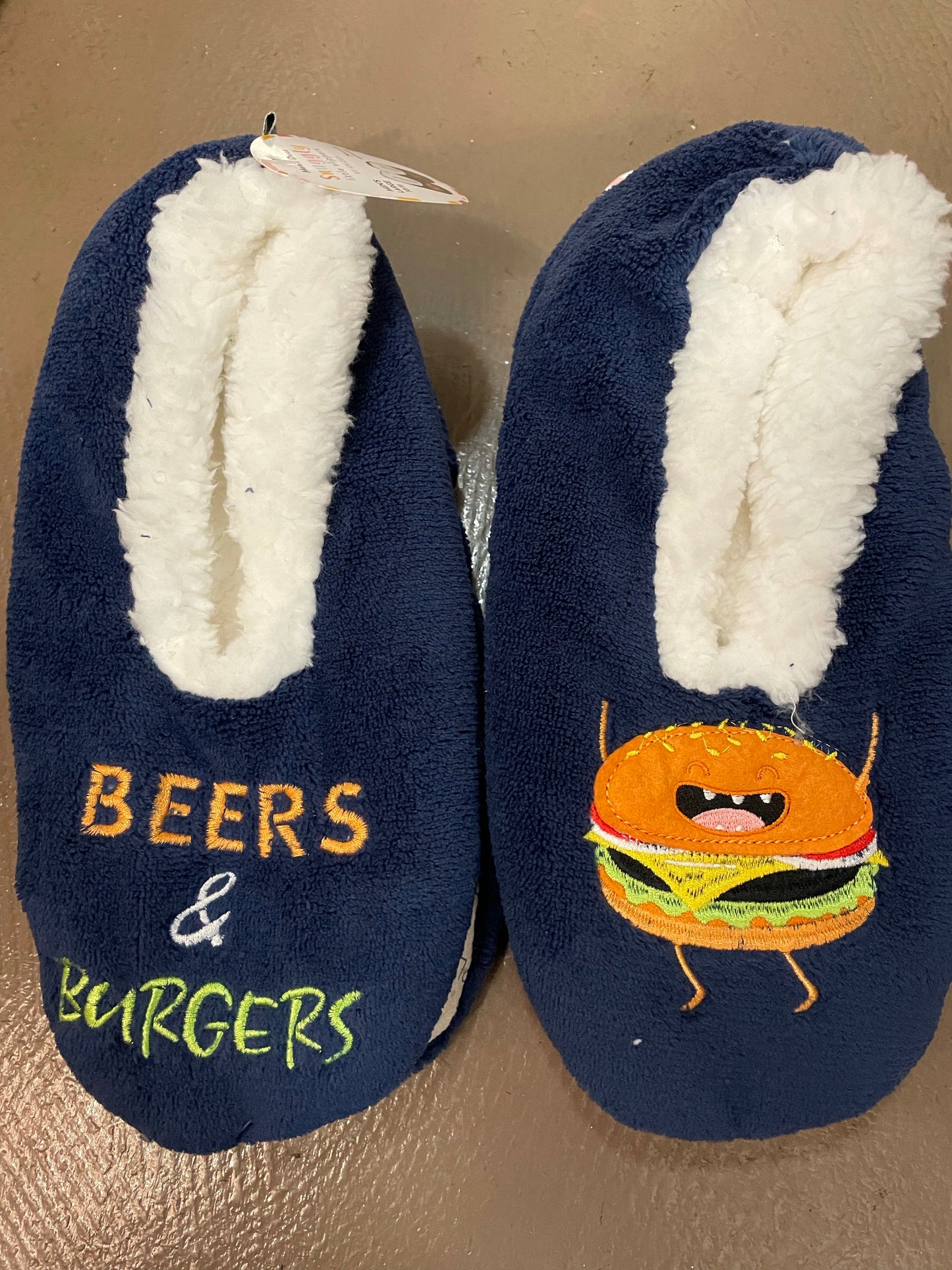 Men’s Beers and Burgers Slippers