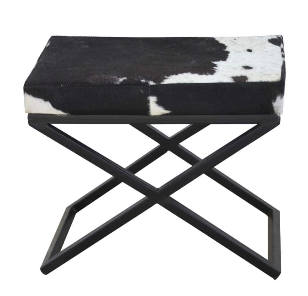 Cowhide Bench