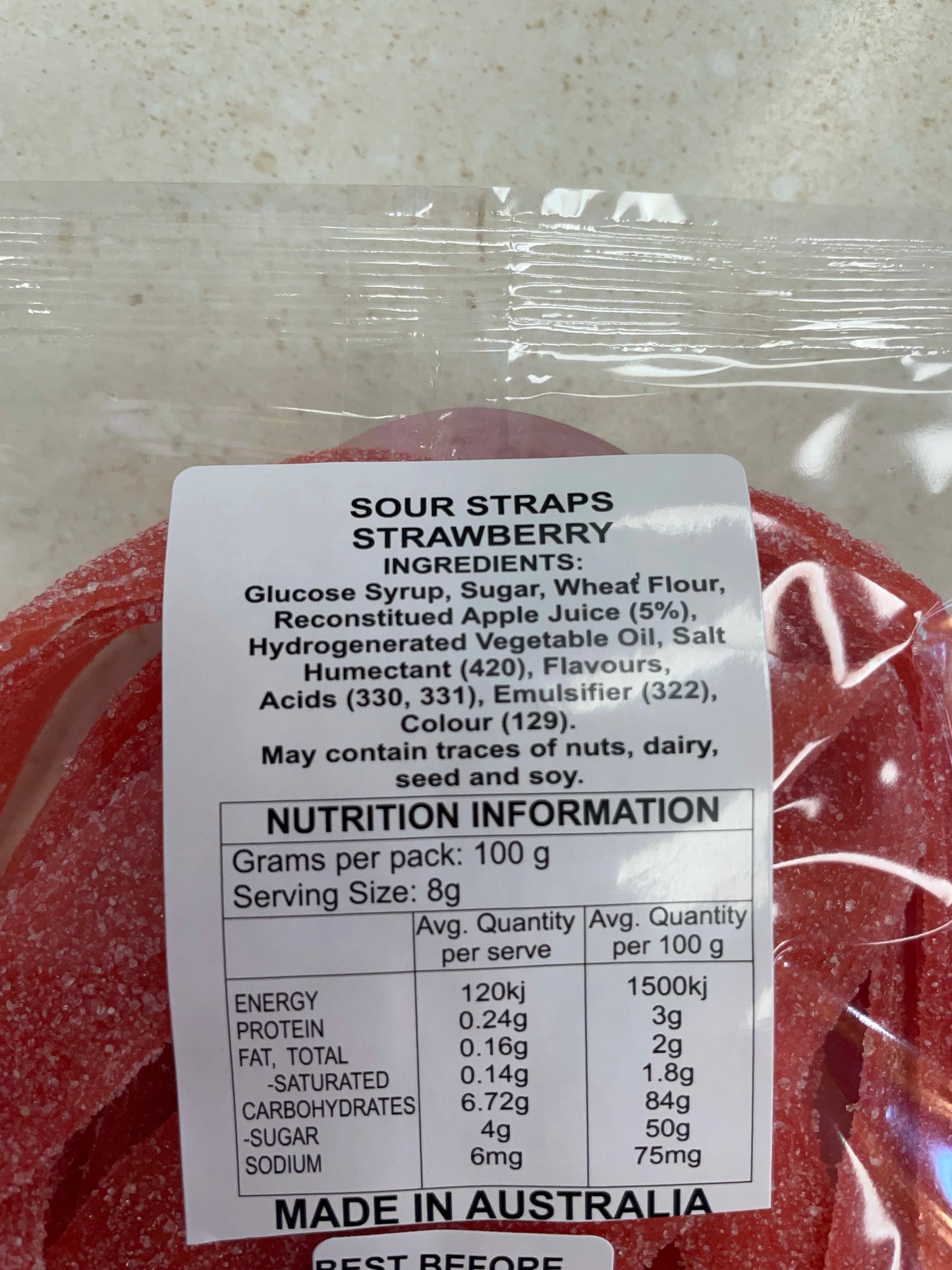 Strawberry Sour Straps