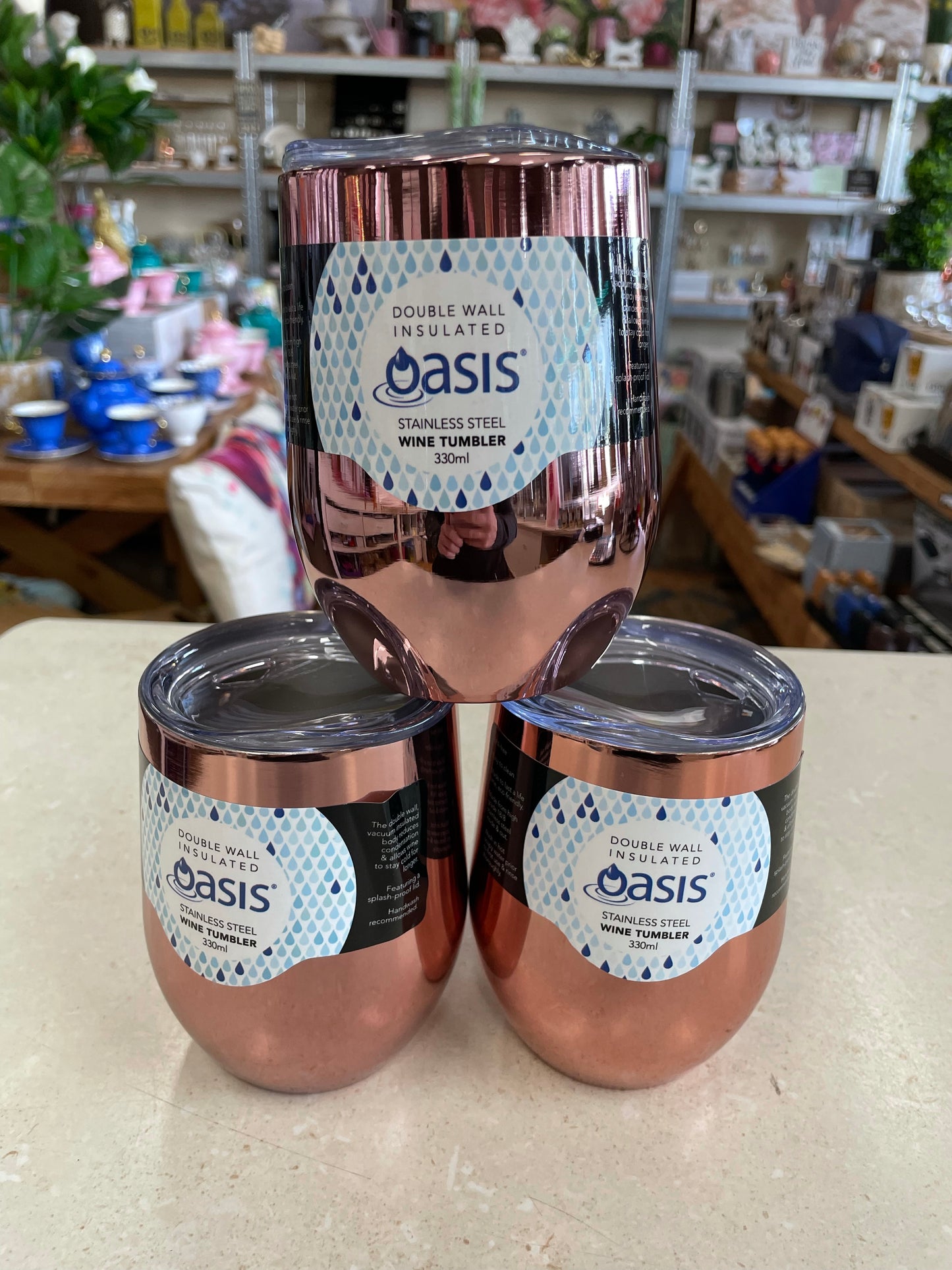 Oasis Wine Tumblers - Mirrored